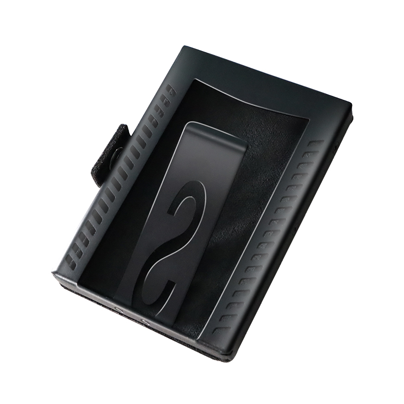 Slim Wallet RFID Blocking Creative Bank Card Box Anti-Degaussing Aluminum Alloy Fashionable Metal Credit Card Holder